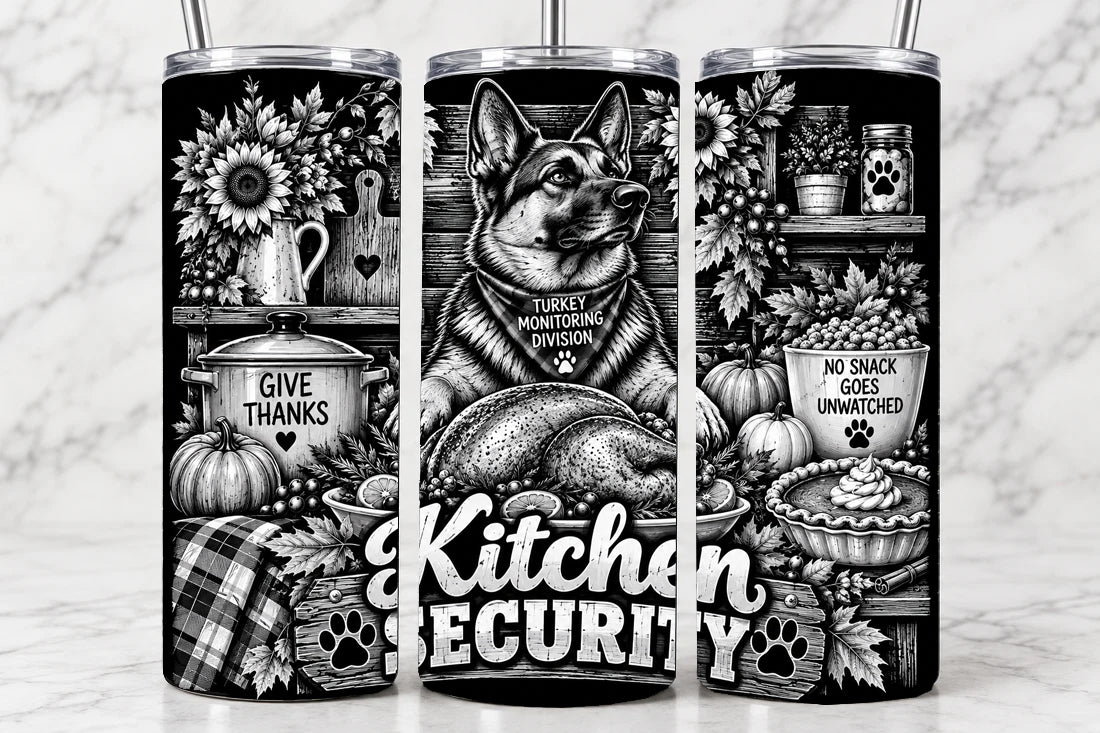 Kitchen Security 20oz Laser Engraved Tumbler