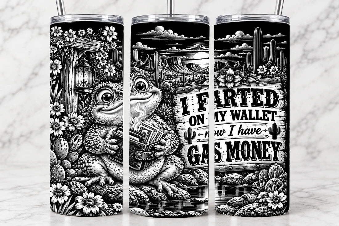 I Farted On My Wallet 20oz Laser Engraved Tumbler