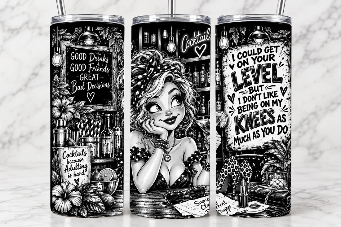 I Could Get On Your Level 20oz Laser Engraved Tumbler
