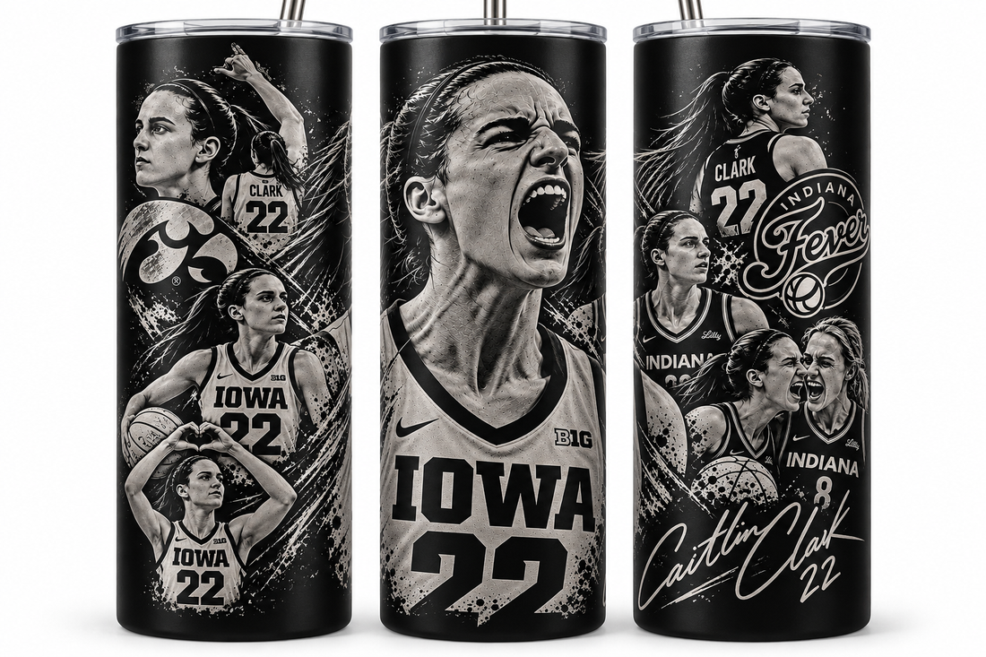 Caitlin Clark - Iowa Hawkeyes/Indiana Fever - 20oz Laser Engraved Tumbler