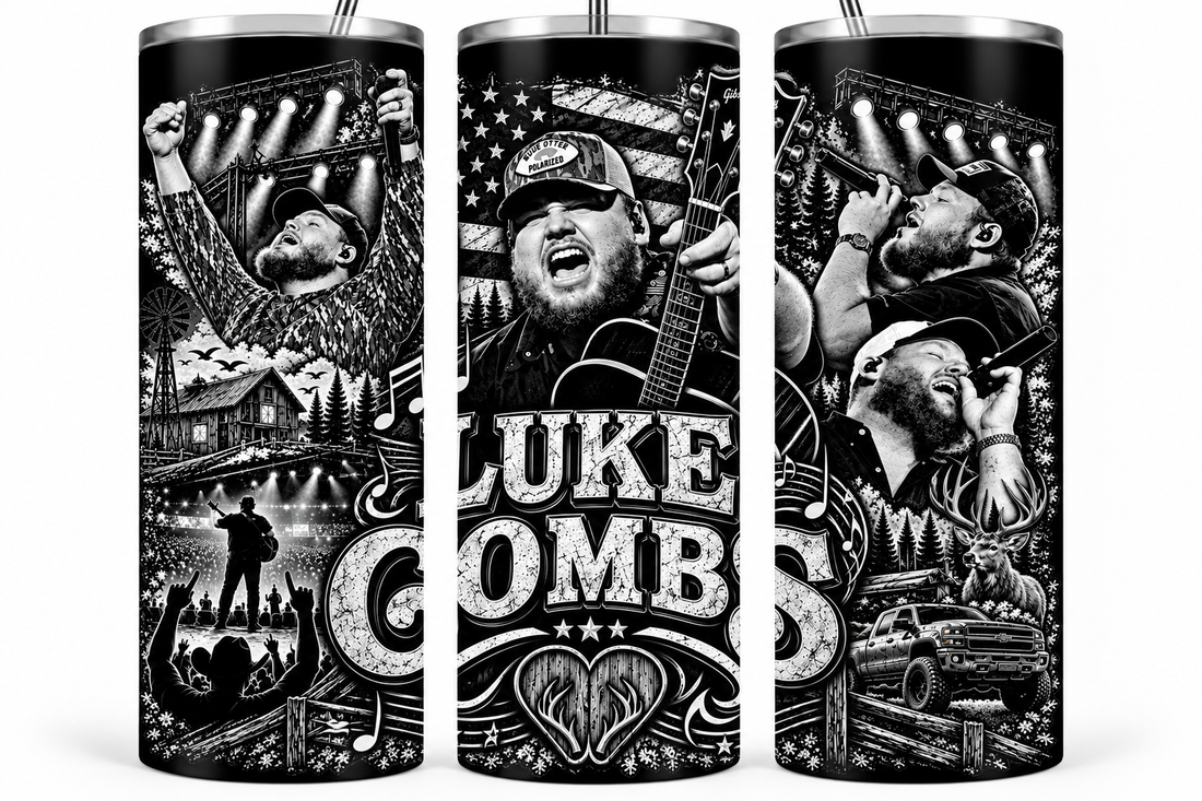 Luke Combs - 20oz Laser Engraved Tumbler