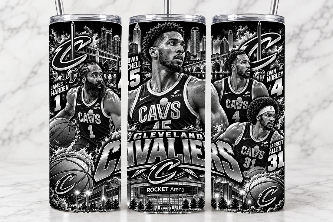 Cleveland Cavaliers 20oz Laser Engraved Tumbler