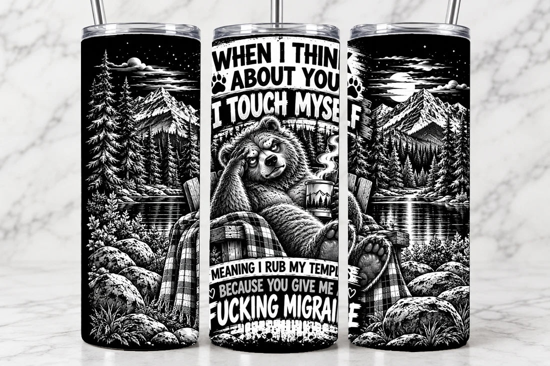 When I Think About You 20oz Laser Engraved Tumbler