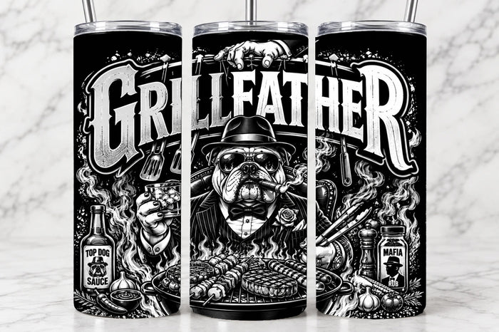 GrillFather 20oz Laser Engraved Tumbler