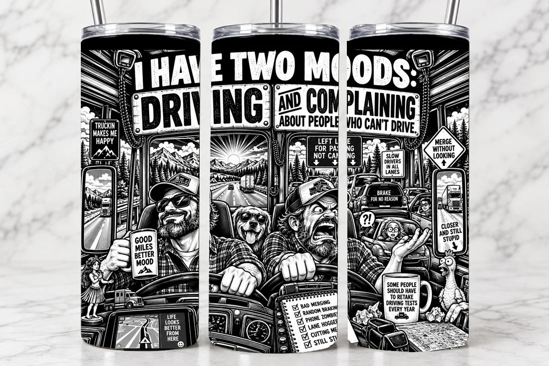 I Have Two Moods 20oz Laser Engraved Tumbler