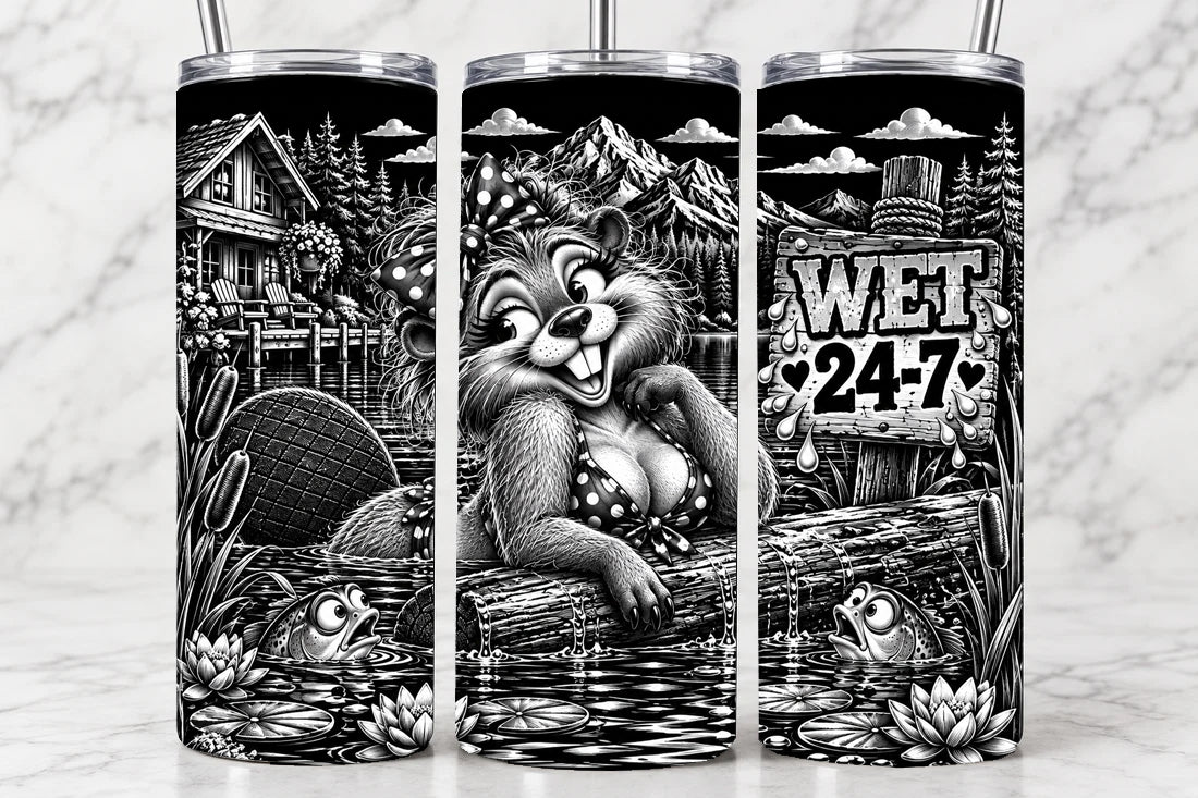 Wet 24/7 20oz Laser Engraved Tumbler
