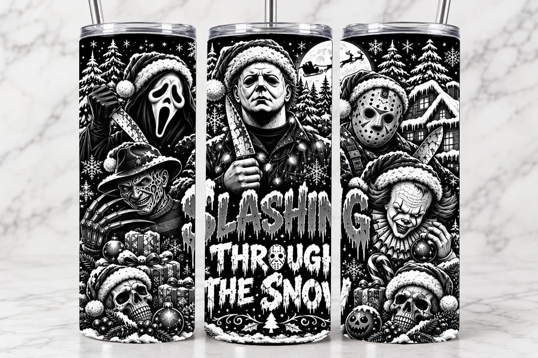 Slashing Through The Snow 20oz Laser Engraved Tumbler