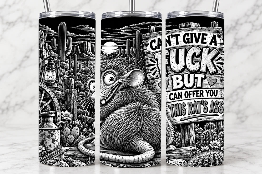 Can't Give A Fuck, But... 20oz Laser Engraved Tumbler
