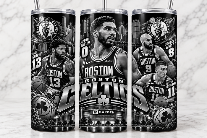 Boston Celtics 20oz Laser Engraved Tumbler