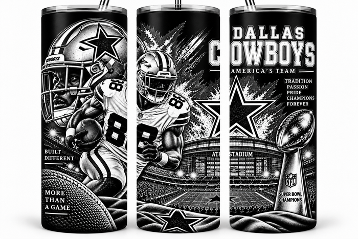 Dallas Cowboys - CeeDee Lamb - 20oz Laser Engraved Tumbler