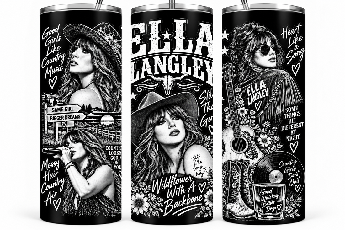 Ella Langley - 20oz Laser Engraved Tumbler