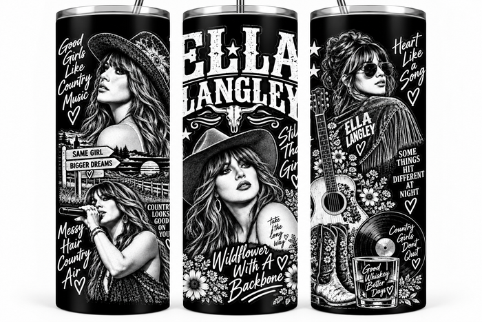 Ella Langley - 20oz Laser Engraved Tumbler