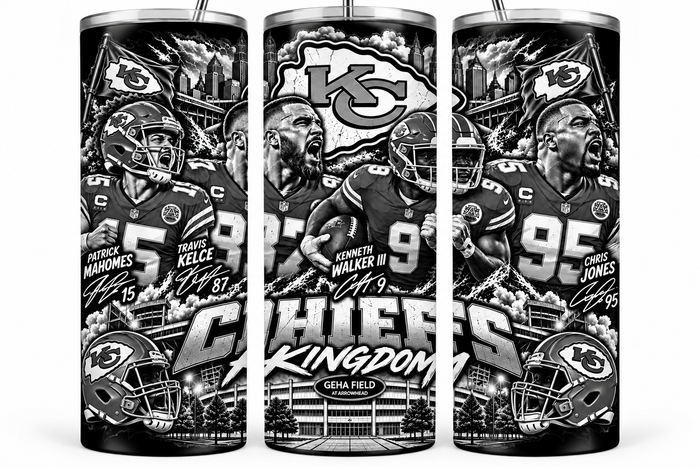 Kansas City Chiefs 20oz Laser Engraved Tumbler