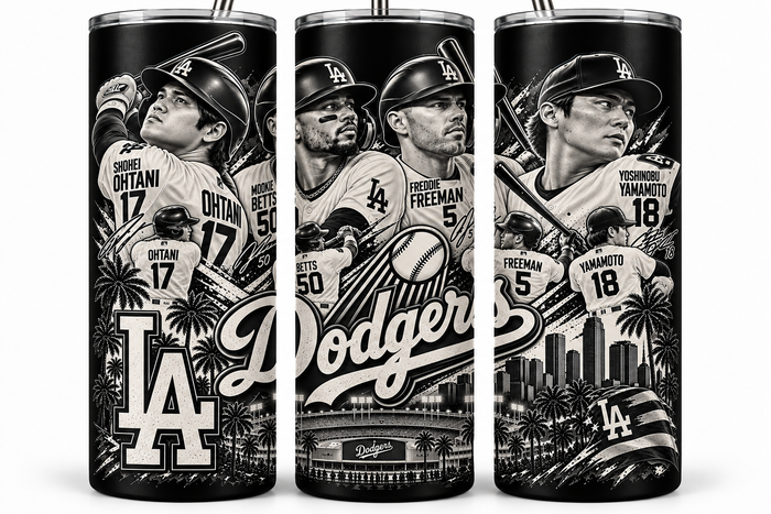 Los Angeles Dodgers - LA -  20oz Laser Engraved Tumbler
