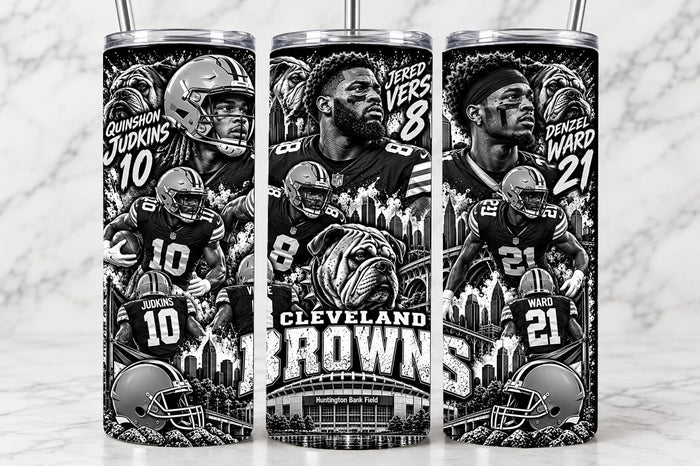 Cleveland Browns 20oz Laser Engraved Tumbler