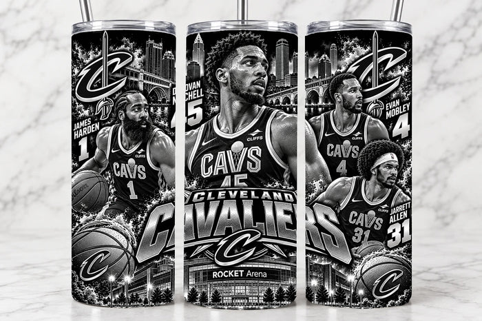 Cleveland Cavaliers 20oz Laser Engraved Tumbler