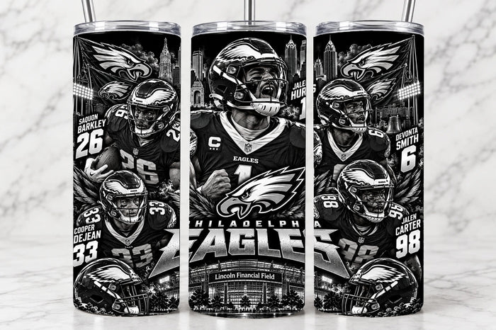 Philadelphia Eagles 20oz Laser Engraved Tumbler