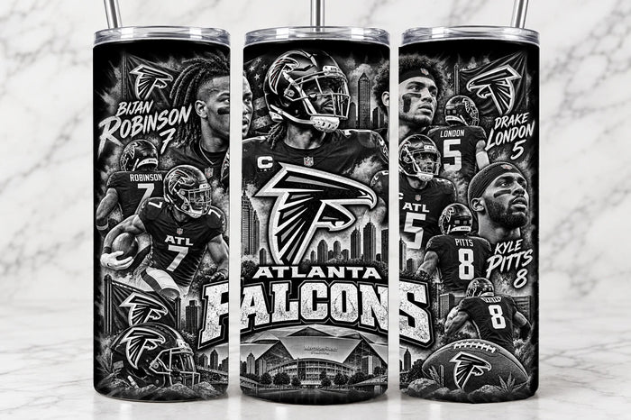 Atlanta Falcons 20oz Laser Engraved Tumbler
