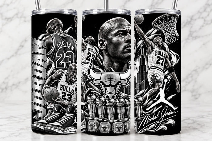 Michael Jordan - Chicago Bulls 20oz Laser Engraved Tumbler