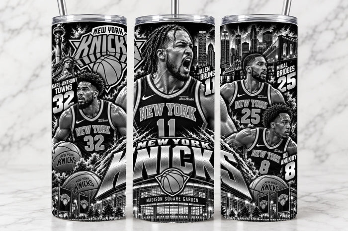 New York Knicks 20oz Laser Engraved Tumbler