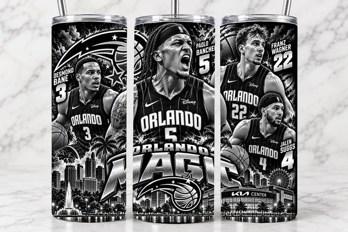Orlando Magic 20oz Laser Engraved Tumbler