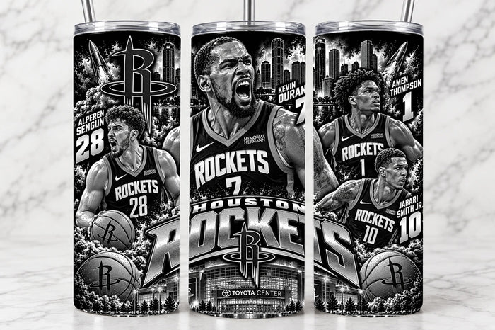 Houston Rockets 20oz Laser Engraved Tumbler