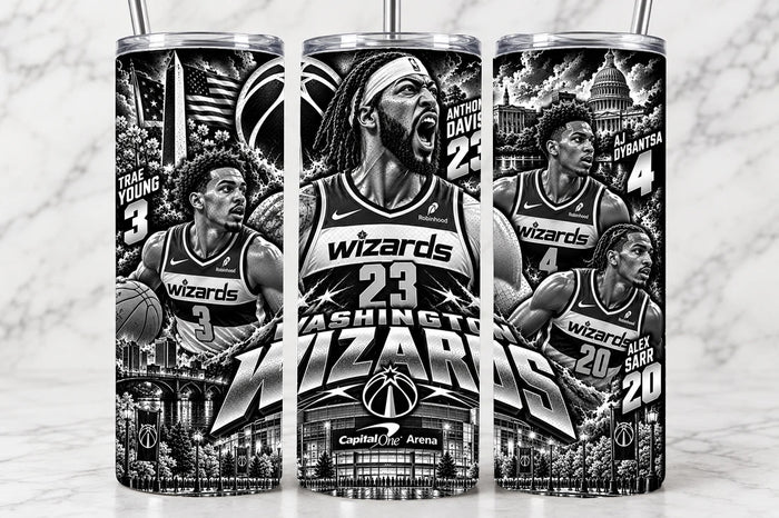 Washington Wizards 20oz Laser Engraved Tumbler